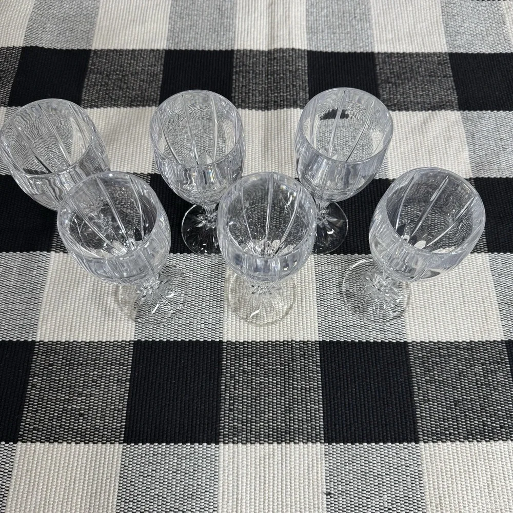 Beautiful Vtg Berkeley‎ by Mikasa Set of Four Crystal 7 1/4